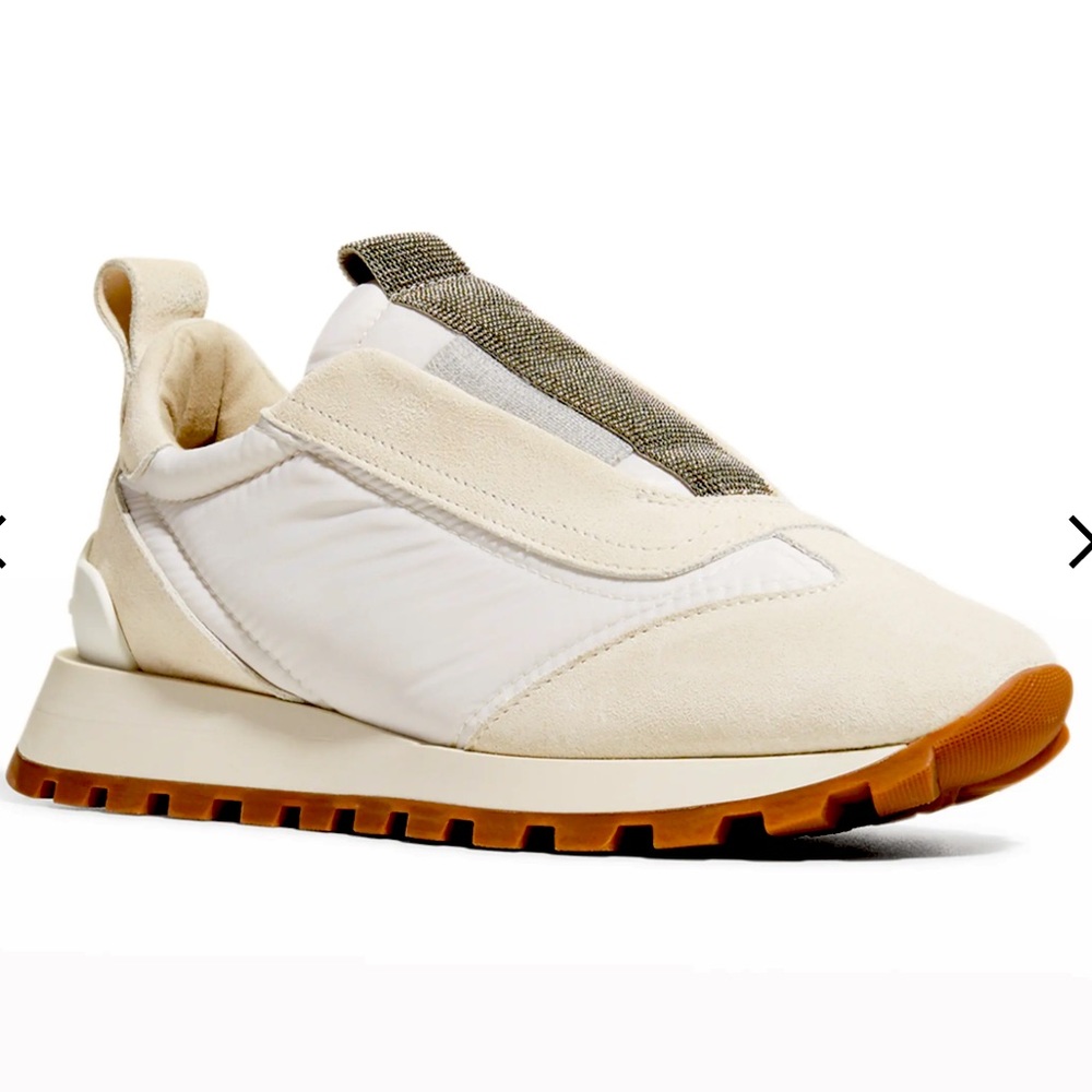 Brunello Cucinelli Sneakers. Worn a few times. size 39 1/5. creamy color.